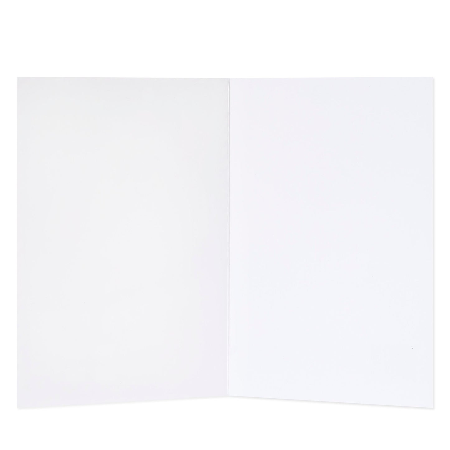 Hallmark Valentine's Day Card - With Love, blank interior, showing clean, white pages for personal messages.