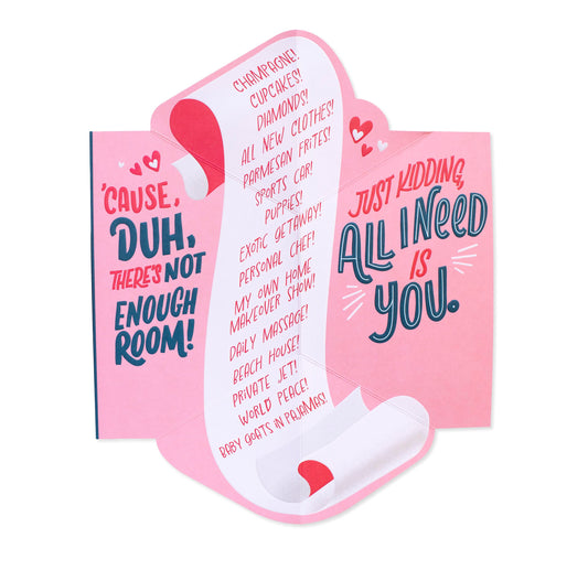 Hallmark Pop-Out Valentine's Day - For Husband Card
