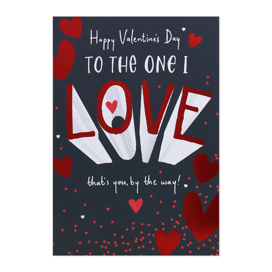 Hallmark Valentine's Day Card - To The One I Love...
