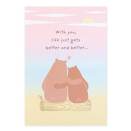Hallmark Valentine's Day Card - With You, Life Just Gets Better And Better