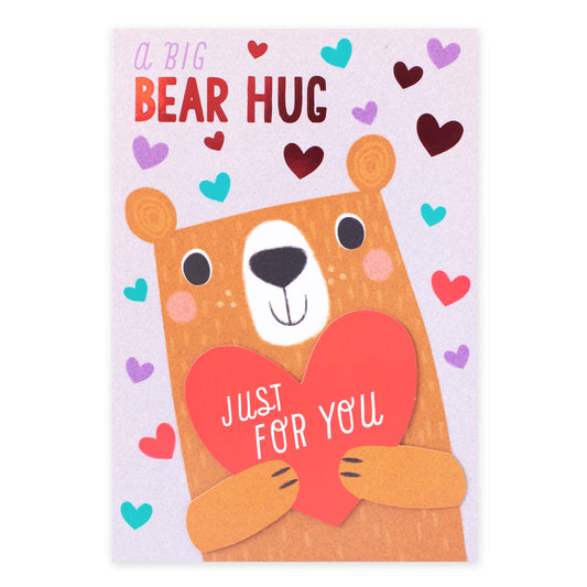 Hallmark Valentine's Day Card - A Big Bear Hug Just For You
