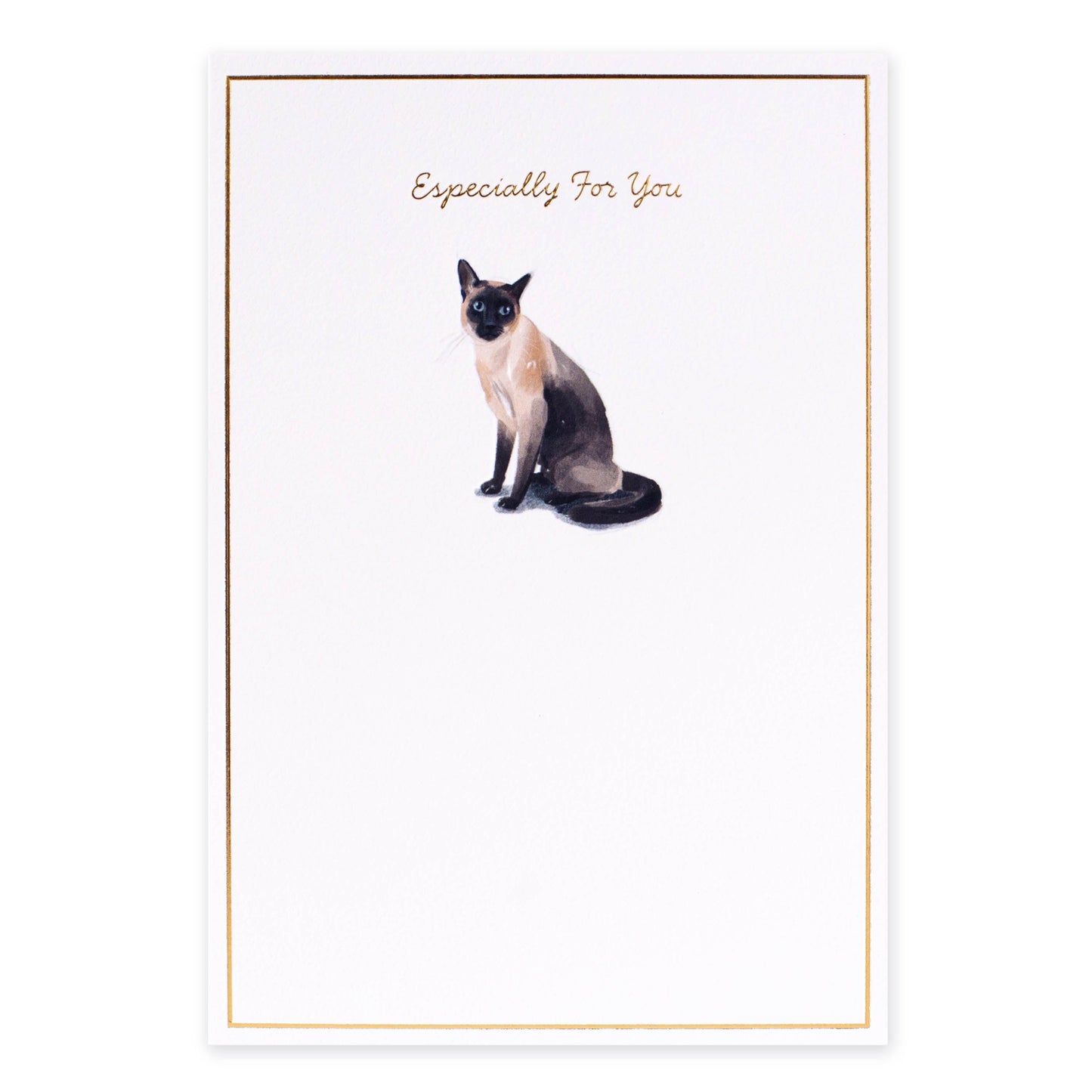 Hallmark Whimsical Whiskers Especially For You Greeting Card - Siamese Cat