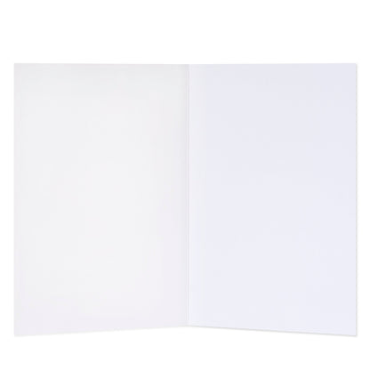 Hallmark Ozzy Oddities Birthday Card - Raining Cats, blank interior, open view showcasing space for a personal message.