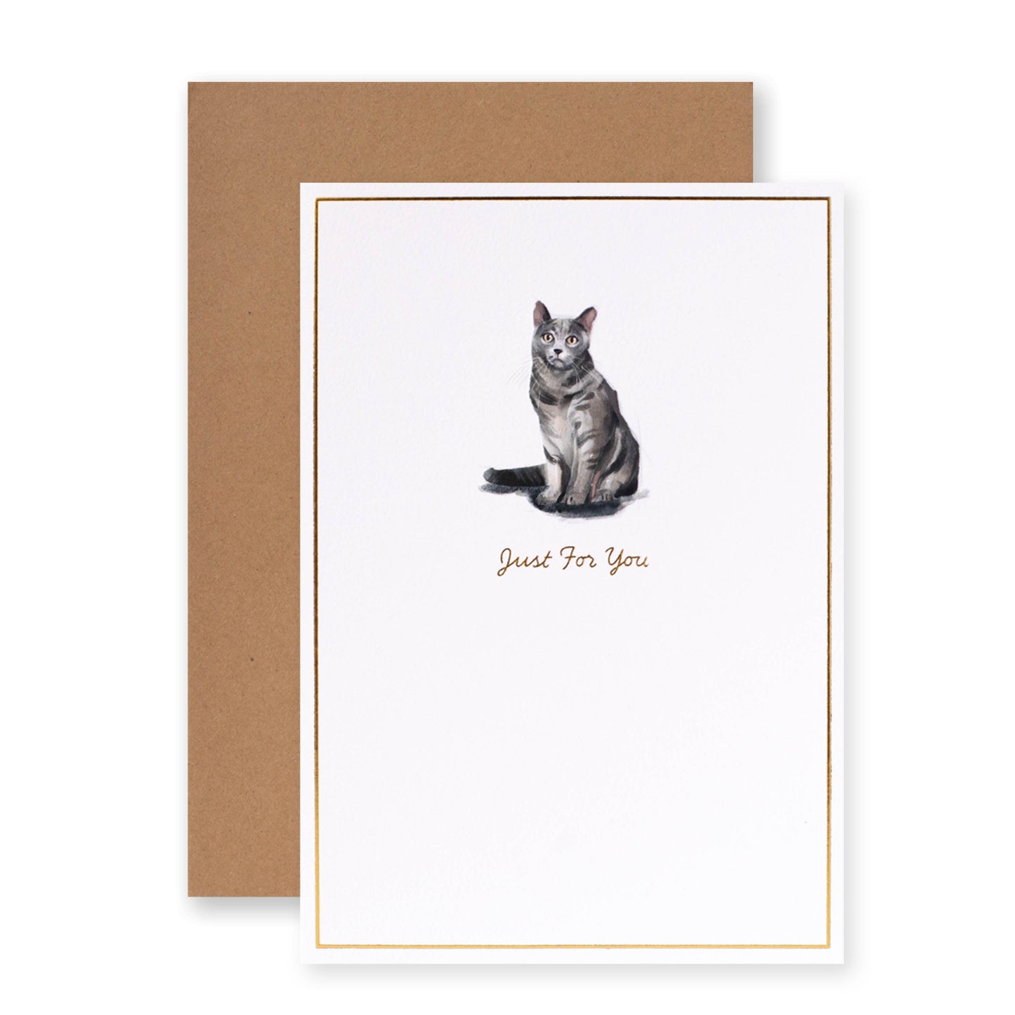 Hallmark Whimsical Whiskers Just For You Greeting Card - Shorthair Cat