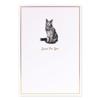 Hallmark Whimsical Whiskers Just For You Greeting Card - Shorthair Cat