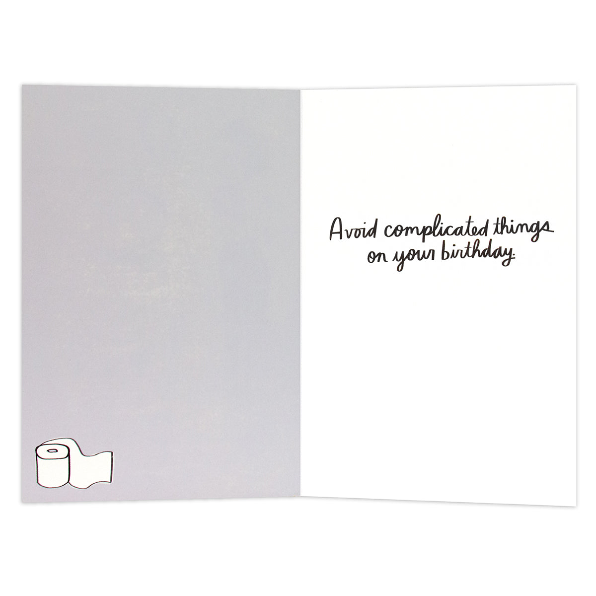 Hallmark Shoebox Birthday Card - Avoid Complicated Things