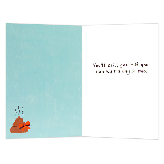 Hallmark Shoebox Birthday Card - Dog Ate Your Present