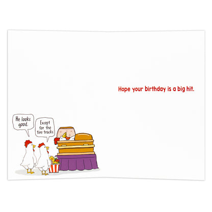 Hallmark Shoebox Birthday Card - Chicken Funeral