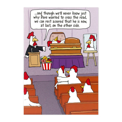Hallmark Shoebox Birthday Card - Chicken Funeral