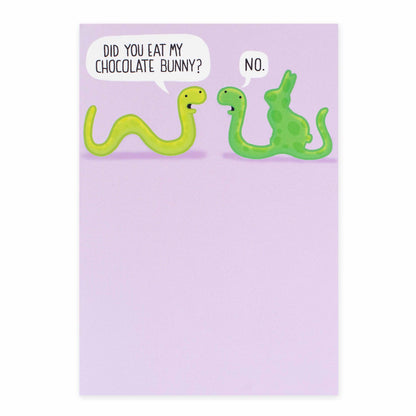 Hallmark Easter Card - Did you eat my chocolate bunny?
