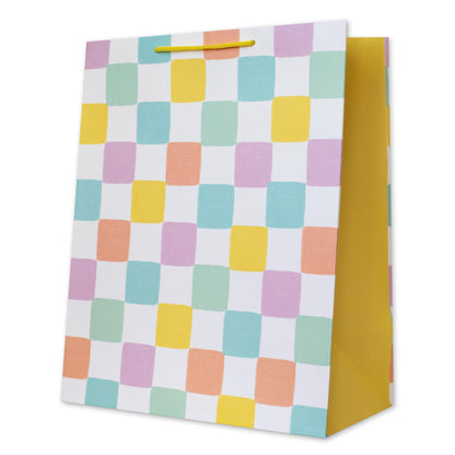 Hallmark Large Gift Bag - Pastel Grid Pattern
