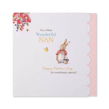 Hallmark Peter Rabbit Mother's Day Card - For A Most Wonderful Nan
