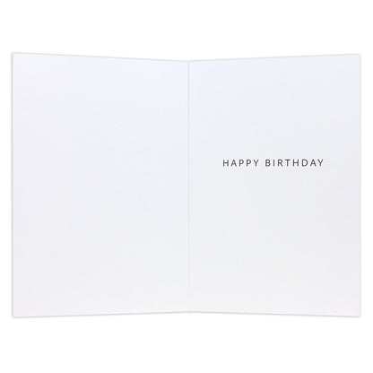 Connections from Hallmark Birthday Card - Especially For You, inside view, featuring ‘HAPPY BIRTHDAY’ message in modern typography.