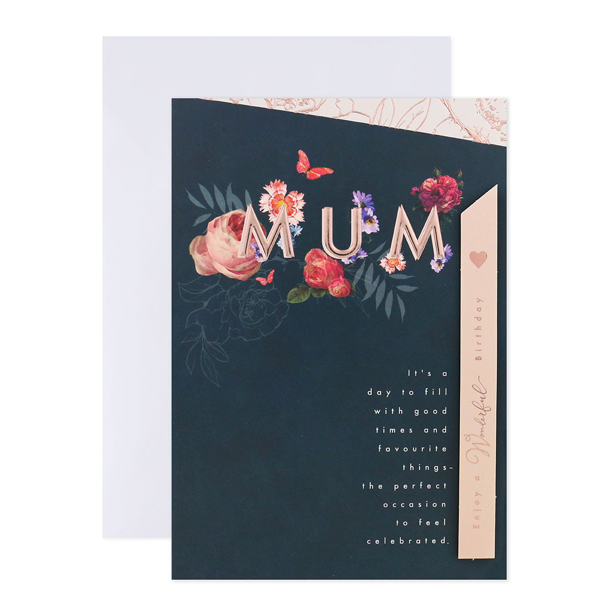 Connections from Hallmark Birthday Card For Mum - Fantastic Like You! features floral design and gold foil accents, with a gorgeous message.