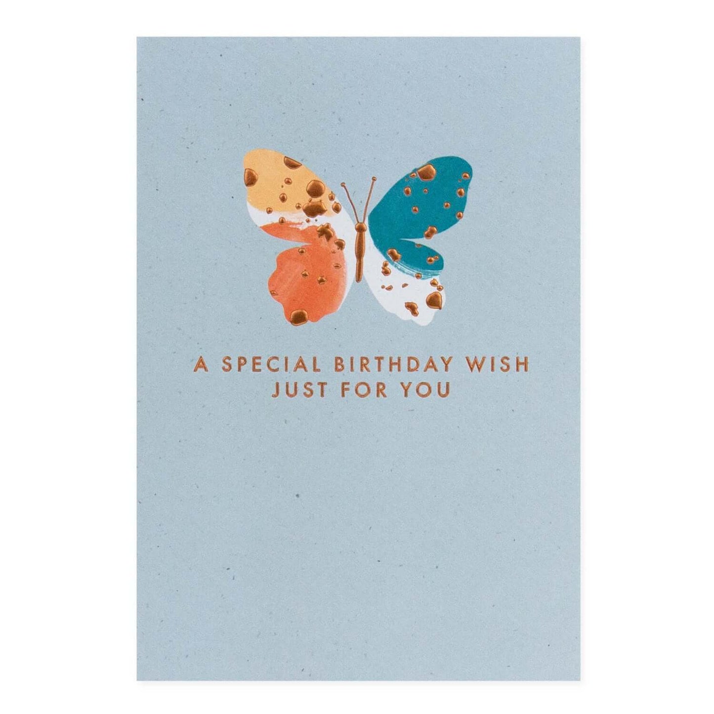Connections from Hallmark Birthday Card - Copper Foiled Butterfly