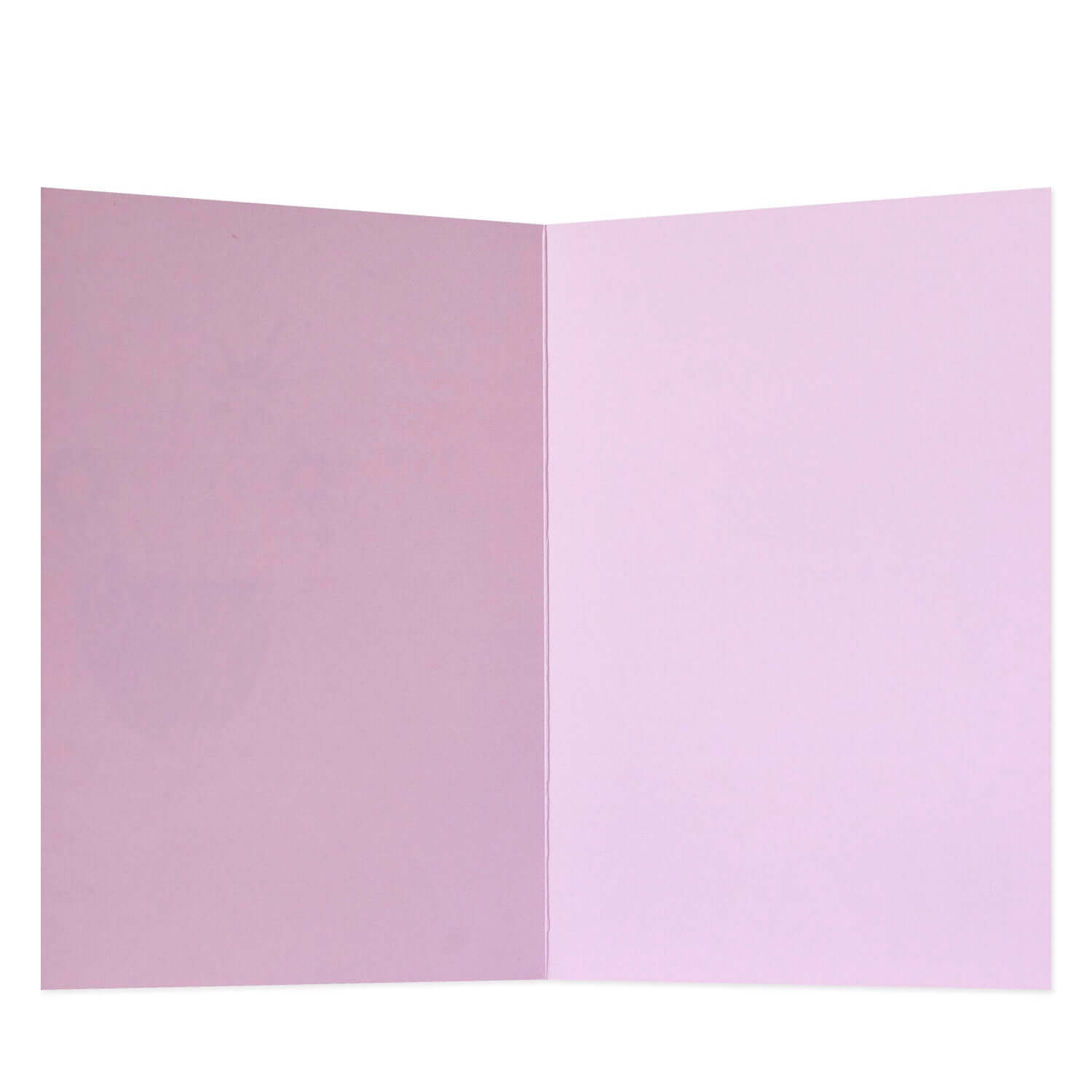 Hallmark Mother's Day Card - Happy Mother's Day Mum with blank pink interior for personal messages, open view.