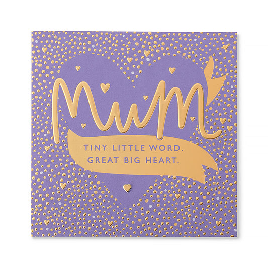 Hallmark Mother's Day Card - Tiny little word. Great big heart.