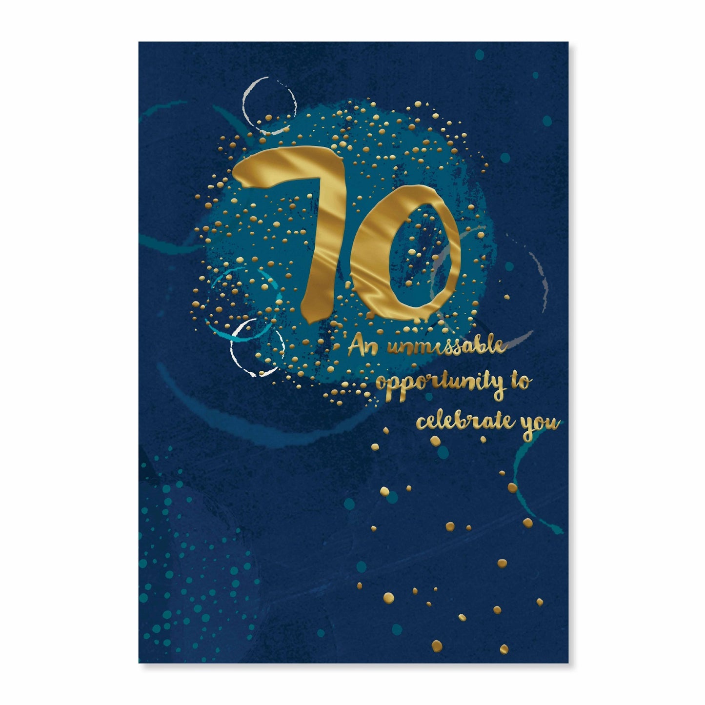 Connections from Hallmark 70th Birthday Card - 70 An unmissable opportunity to celebrate you