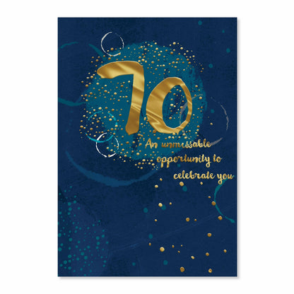 Connections from Hallmark 70th Birthday Card - 70 An unmissable opportunity to celebrate you