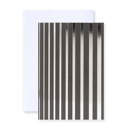 Hallmark Multipack of 12 Blank Cards - 2 designs, Gold Stripes and Silver stripes Blank Cards
