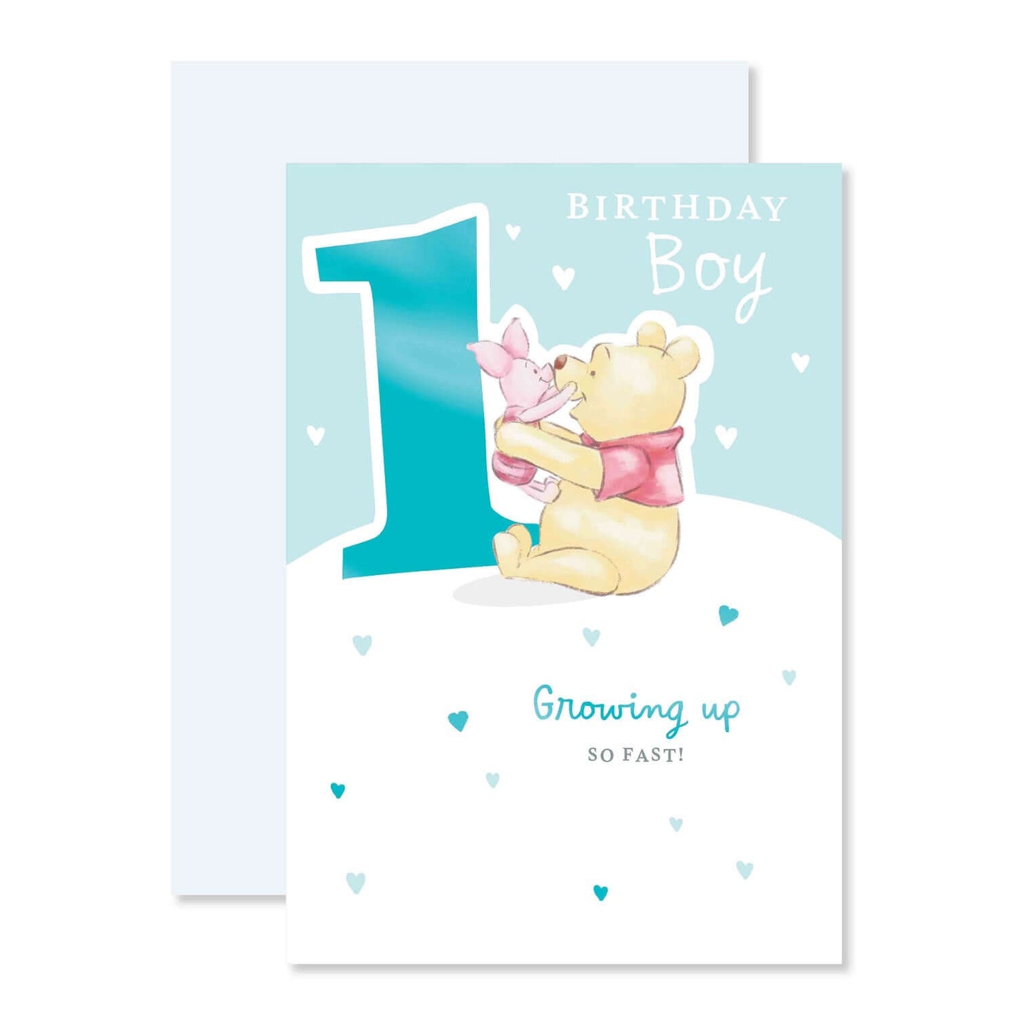 Connections from Hallmark Age 1 Birthday Card - Winnie the Pooh Birthday Boy