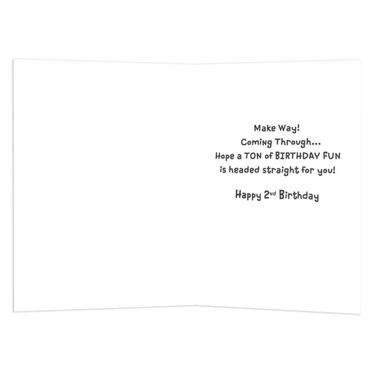 Connections from Hallmark 2nd Birthday Card - Digger