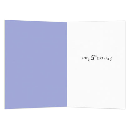 Connections from Hallmark 5th Birthday Card - Red Dinosaur