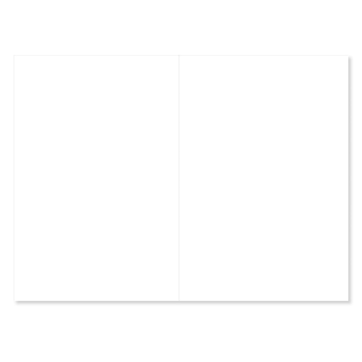 Connections from Hallmark Birthday Card - Happy Birthday, inside view, blank white pages, no printed message.