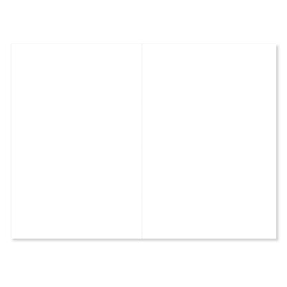 Connections from Hallmark Birthday Card - Happy Birthday, inside view, blank white pages, no printed message.
