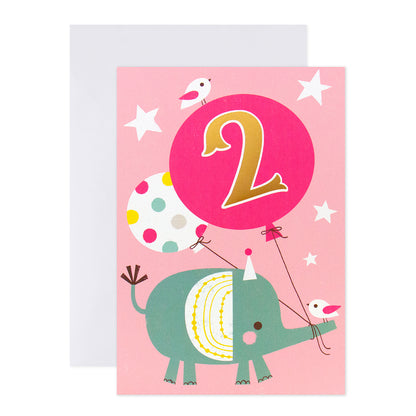 Connections from Hallmark 2nd Birthday Card - Elephant & Balloon