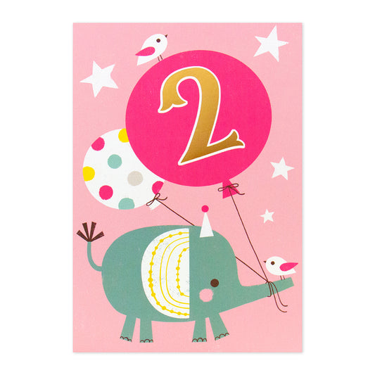 Connections from Hallmark 2nd Birthday Card - Elephant & Balloon