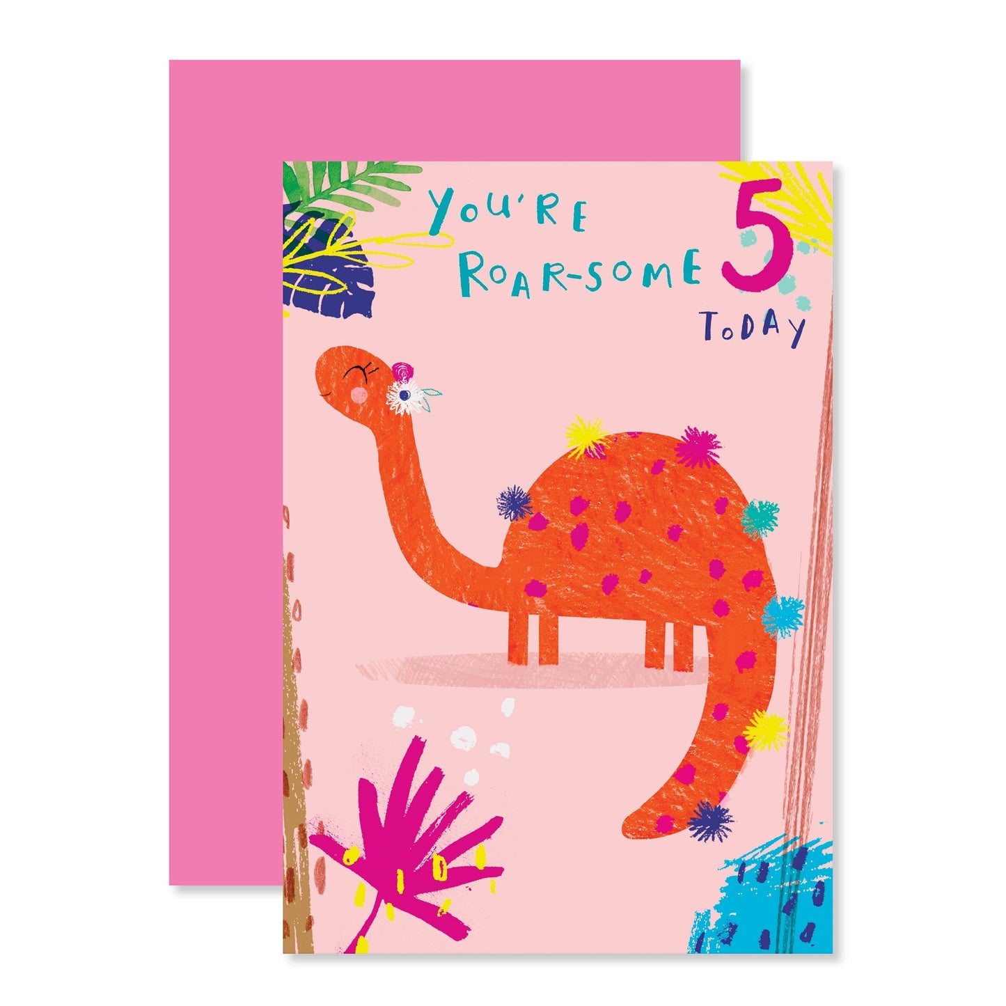 Connections from Hallmark Age 5 Birthday Card - You're roar-some 5 today