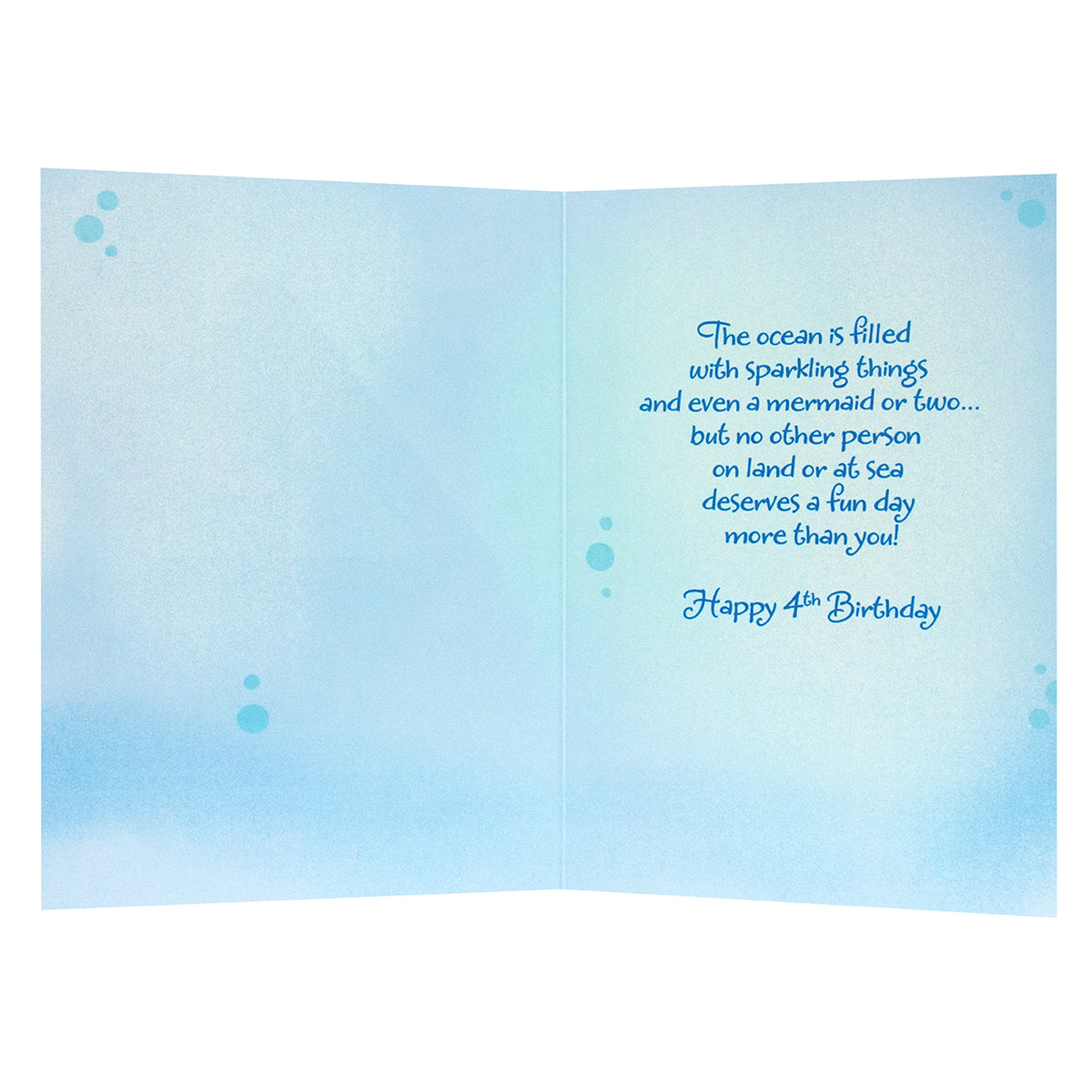 Connections from Hallmark 4th Birthday Card - Mermaids In The Sea