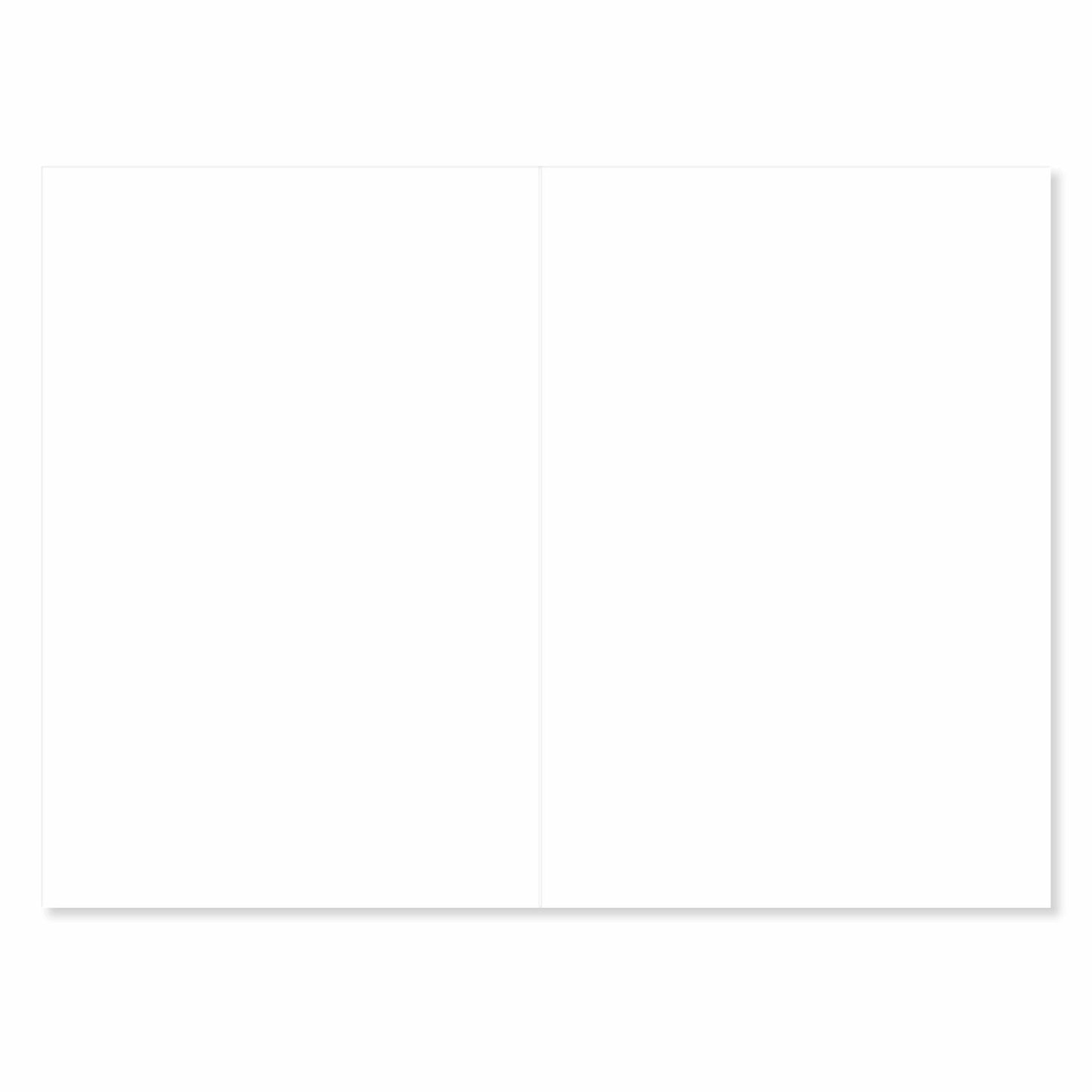 Connections from Hallmark Birthday Card - Happy Birthday! open flat showing blank inside for personal message