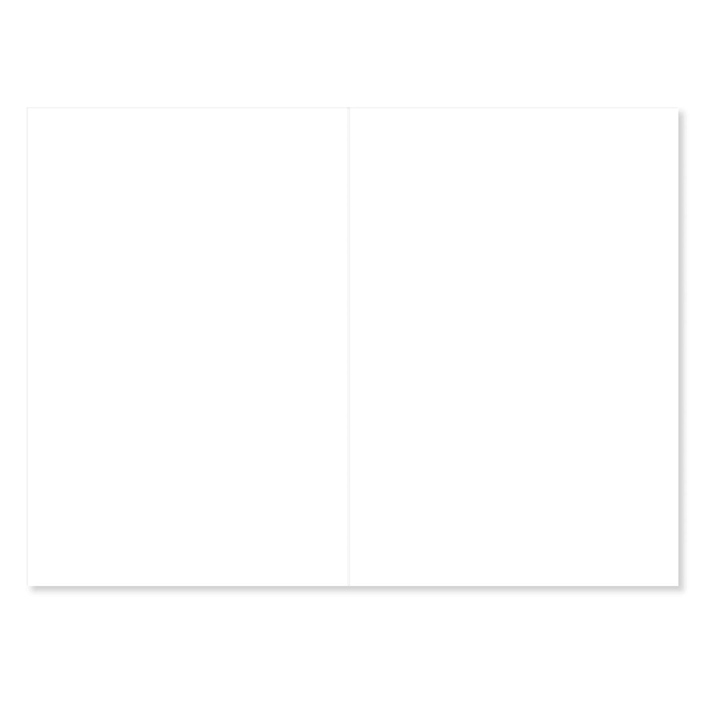 Connections from Hallmark Birthday Card - Lots of fun and smiles each minute… inside view shows blank white panels for personalisation.