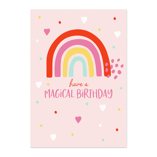 Connections from Hallmark Birthday Card - Rainbow Magical Birthday