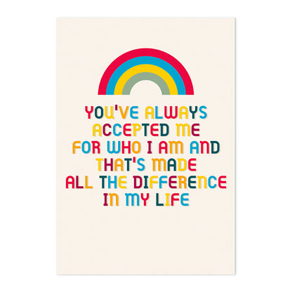 Hallmark Father's Day Card - You've Always Accepted Me