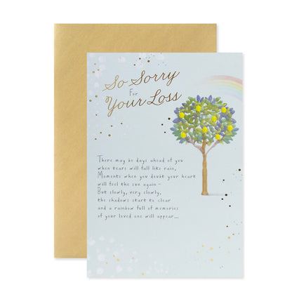 Hallmark Sympathy Card - So sorry for your loss