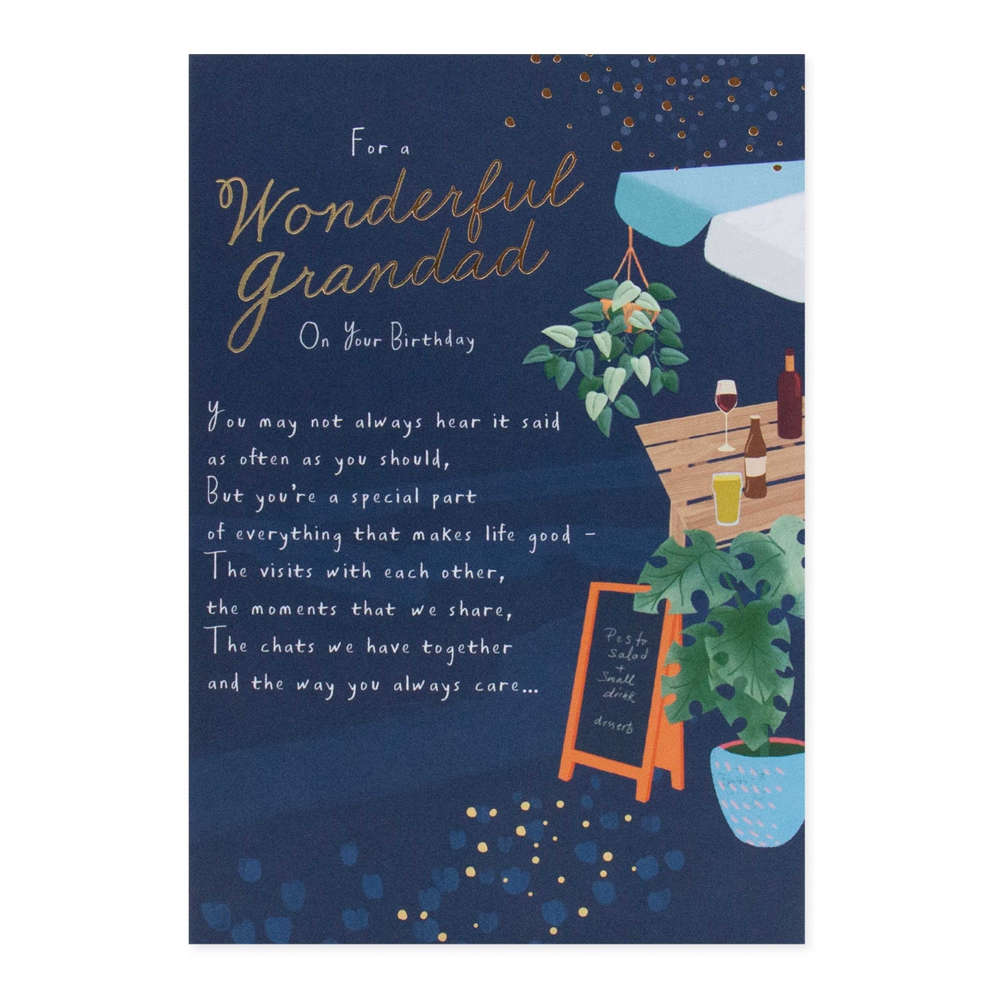 Hallmark Grandad Birthday Card - For a wonderful Grandad On Your Birthday