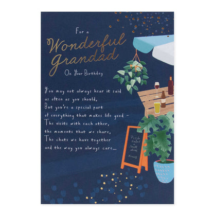 Hallmark Grandad Birthday Card - For a wonderful Grandad On Your Birthday
