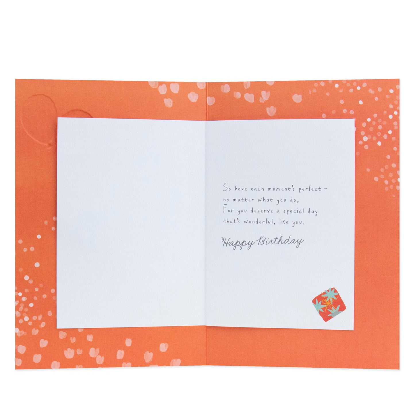 Hallmark Grandson Birthday Card - For a lovely Grandson On Your Birthday, open view showing heartfelt message and colourful design