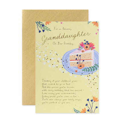 Hallmark Granddaughter Birthday Card - For an Amazing Granddaughter On Your Birthday