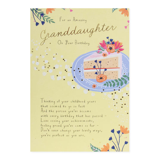 Hallmark Granddaughter Birthday Card - For an Amazing Granddaughter On Your Birthday