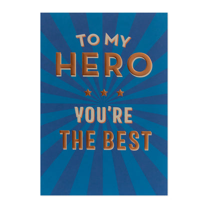 Hallmark Father's Day Card - To My Hero, You're The Best
