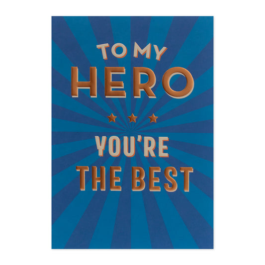 Hallmark Father's Day Card - To My Hero, You're The Best