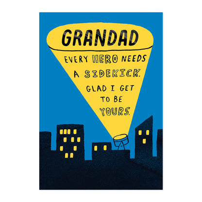 Hallmark Grandad Card - Grandad - Every hero needs a sidekick. Glad I get to be yours.