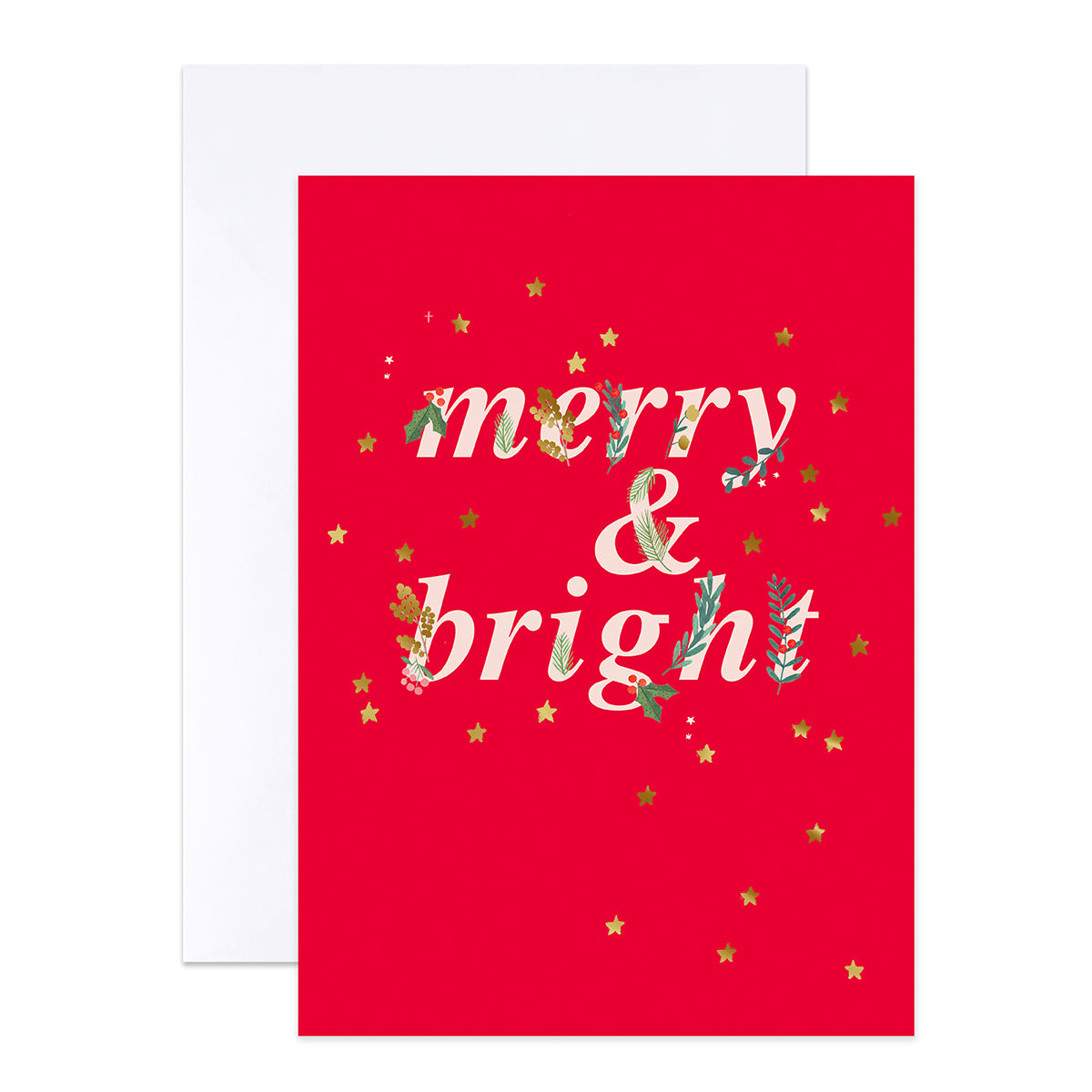 Hallmark Boxed Christmas Cards 20 Pack - Christmas Wishes with a bold red card featuring gold foil text and festive illustrations.
