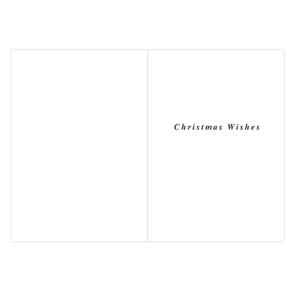Hallmark Boxed Christmas Cards 20 Pack - Christmas Wishes interior design with printed text 'Christmas Wishes' on blank card.