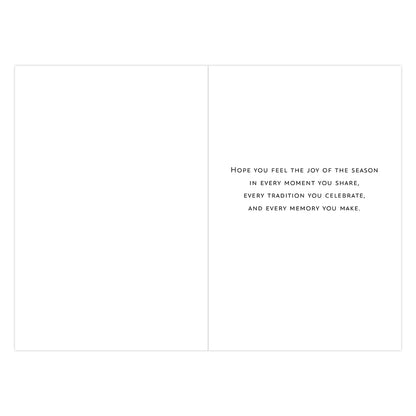 Hallmark Signature Boxed Christmas Cards 8 Pack - Poinsettia Wreath, inside message, elegant font, motivational quote.