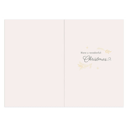 Hallmark Christmas Card - Brilliant Uncle inside view showcasing the message 'Have a wonderful Christmas' in elegant script.